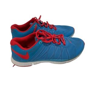 Nike Blue and Red Sneakers